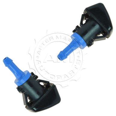 Windshield Washer Nozzle Kit For Jeep Patriot (2008-2017) - Part #5303834AB, 2 Nozzles, Black - View #4